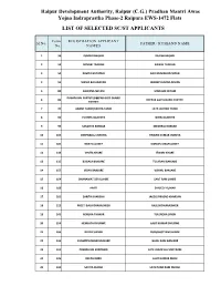 (CG) Pradhan Mantri Awas Yojna Indraprastha Phase-2 Raipura EWS