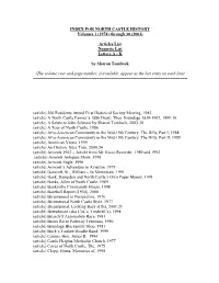 Historical Society Master Index File