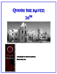 Quoth the Raven 26Th