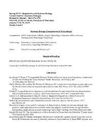 Systems Biology Lecture Outline (Systems Biology) Michael K