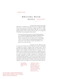 Writing with Scala