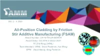 All-Position Cladding by Friction Stir Additive