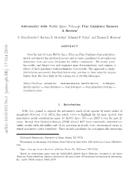 Astrometry with Hubble Space Telescope Fine Guidance Sensors a Review1