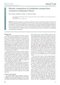 Chec List ISSN 1809-127X (Available at Journal of Species Lists and Distribution Pecies