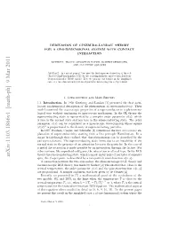 Derivation of Ginzburg-Landau Theory for a One-Dimensional System With