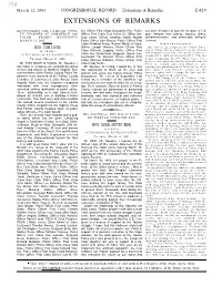 Extensions of Remarks E429 EXTENSIONS of REMARKS