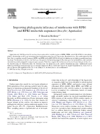 Improving Phylogenetic Inference of Mushrooms with RPB1 and RPB2 Nucleotide Sequences (Inocybe; Agaricales)