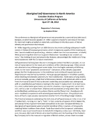 Rapporteur's Summary