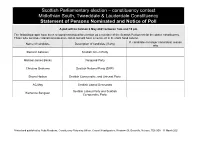 SP Notice of Poll and Situation of Polling Stations