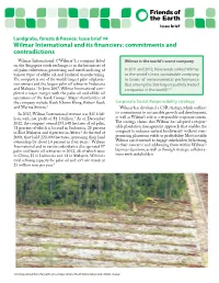 Wilmar International and Its Financiers: Commitments and Contradictions