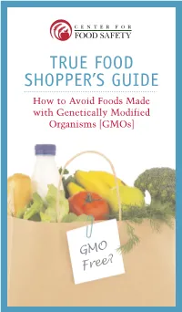 CFS Shopper's Guide