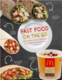 Lighter Options for Those Times When Your Family Has to Eat on the Run Written by Cherri Northcutt