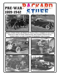 Packardinfo.Com Pre-War Packards Index of Pages