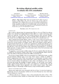 Revisiting Elliptical Satellite Orbits to Enhance the O3b Constellation