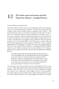1 the Trade Union Movement and the Tripartite Alliance