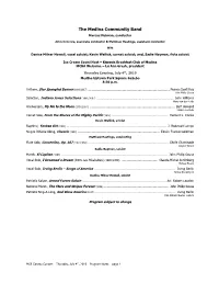 19 MCB Summer Program Notes – July 4Th