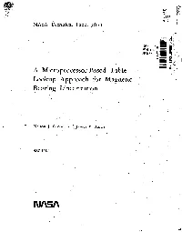 A ' Microprocessor-Based Lookup Bearing Table
