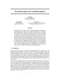 Kernel Descriptors for Visual Recognition
