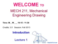 Mechanical Engineering Drawing