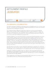 Settlement Profile Jedburgh