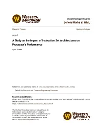 A Study on the Impact of Instruction Set Architectures on Processor's
