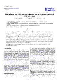 Extraplanar HII Regions in the Edge-On Spiral Galaxies NGC 3628 and NGC 4522? Y