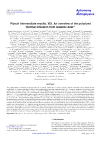 Planck Intermediate Results. XIX. an Overview of the Polarized Thermal Emission from Galactic Dust