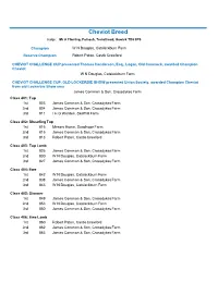 Sheep Results