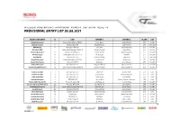 03.08.21 Provisional Entry List