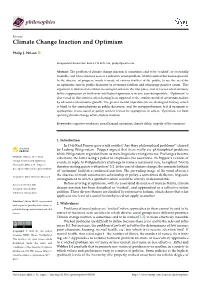 Climate Change Inaction and Optimism