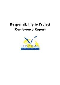 Responsibility to Protect Conference Report