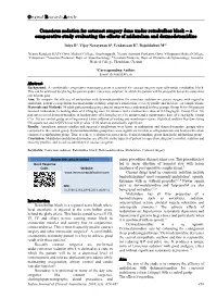 Conscious Sedation for Cataract Surgery Done Under Retrobulbar Block – a Comparative Study Evaluating the Effects of Midazolam and Dexmedetomidine