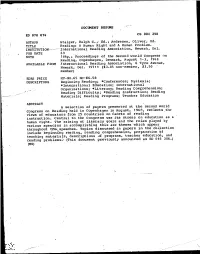 DOCUMENT RESUME CS 000 298 Reading