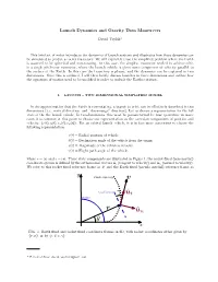 Launch Dynamics and Gravity Turn Maneuvers