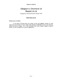 Chapter 2: Overview of Daniel 10-12 Copyright (C) 2007 by Frank W