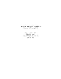 RISC-V Bitmanip Extension Document Version 0.90