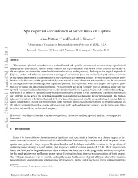 Spatiospectral Concentration of Vector Fields on a Sphere