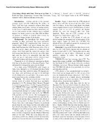 Correlating Albedo with Dune Movement on Mars K. A. Bennett1, L