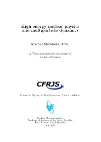 High Energy Nuclear Physics and Multiparticle Dynamics