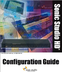 Sonichd Configguide18.Pdf