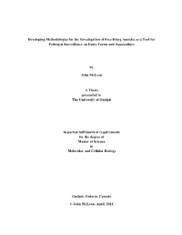Developing Methodologies for the Investigation of Free-Living Amoeba As a Tool for Pathogen Surveillance on Dairy Farms and Aquaculture
