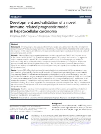Development and Validation of a Novel Immune-Related Prognostic Model