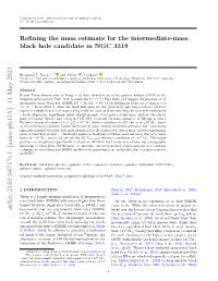 Refining the Mass Estimate for the Intermediate-Mass Black Hole Candidate in NGC 3319