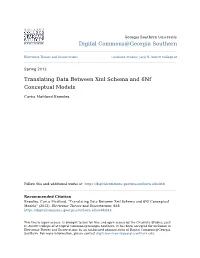 Translating Data Between Xml Schema and 6Nf Conceptual Models