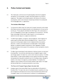 2. Policy Context and Update