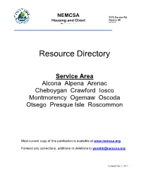 Alcona County Resources