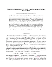 Quantisation and Nilpotent Limits of Mishchenko–Fomenko Subalgebras