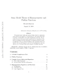 Some Model Theory of Hypergeometric and Pfaffian