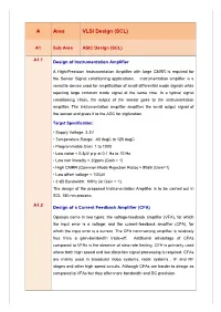 A Area VLSI Design (SCL)