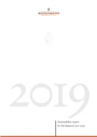 Berenberg Sustainability Report 2019